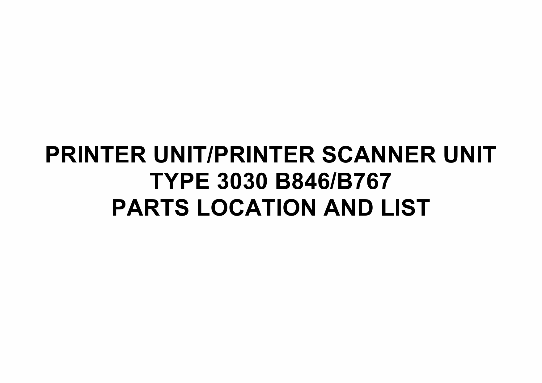 RICOH Options B767 B846 PRINTER-SCANNER-UNIT Parts Catalog PDF download-1